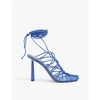 FENTY CAGED IN LACE-UP LEATHER SANDALS,R03698279