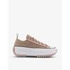 Converse Women's Run Star Hike Low Top Sneakers From Finish Line In Salt Pink Black White