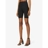 Wardrobe.nyc Bonded Stretch Jersey Biker Shorts In Black