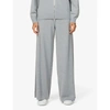 JOHNSTONS MARLA RELAXED WIDE-LEG MID-RISE WOOL JOGGING BOTTOMS,R03659104