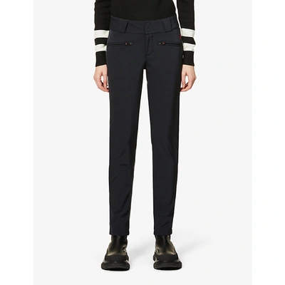 Perfect Moment Aurora Skinny Mid-rise Woven Ski Trousers In Black