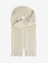 JOHNSTONS JOHNSTONS LADIES NATURAL CASHMERE CHECK PERSONALISED SCARF,R03663925