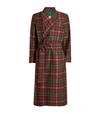 DANIEL HANSON CHECK SILK dressing gown,15015370