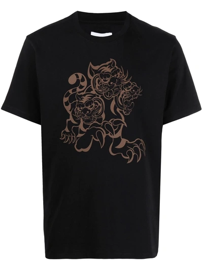 Kenzo X Kansai Yamamoto Three Tigers T-shirt In Black