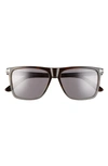 Tom Ford Fletcher M Ft0832 M 55c Flattop Sunglasses In Multi Havana/ Smoke Mirror