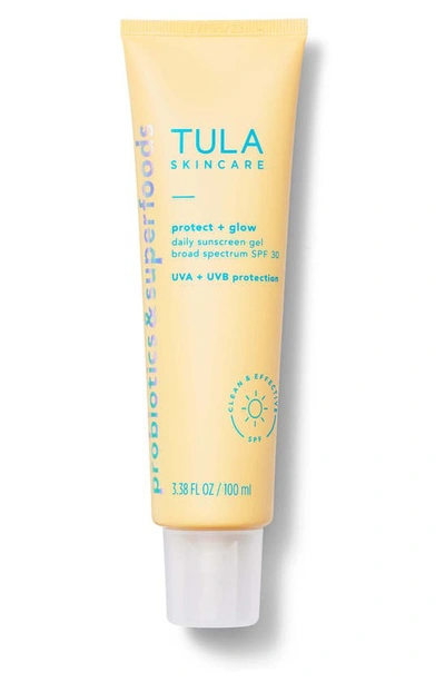 Tula Skincare Protect + Glow Daily Sunscreen Gel Broad Spectrum Spf 30 1.7 oz / 50 ml