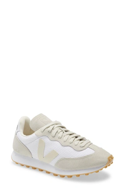 Veja + Net Sustain Rio Branco Leather-trimmed Suede And Mesh Trainers In White