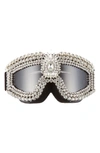 RAD + REFINED CRYSTAL EMBELLISHED SNOW GOGGLES,1234-902