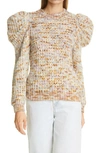 ULLA JOHNSON ROSINA PUFF SLEEVE WOOL SWEATER,PS210716