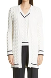 MAX MARA SORBONA BELTED COTTON & CASHMERE BLEND CARDIGAN,134103116000070