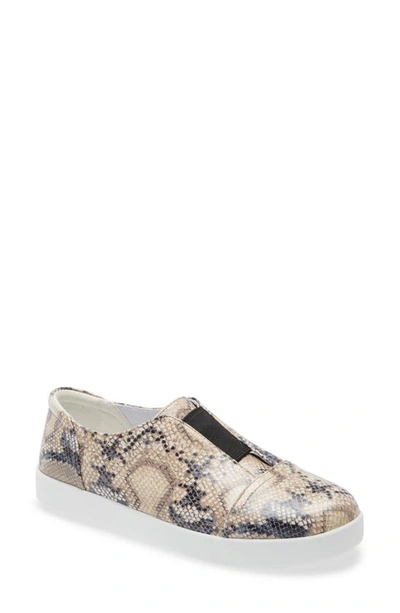 Alegria Posy Slip-on Trainer In Natural Snake Print