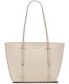 DKNY BO LEATHER CROSSHATCHED TOTE