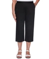 Alfred Dunner Petite Classics Capri Pull-on Pants In Black
