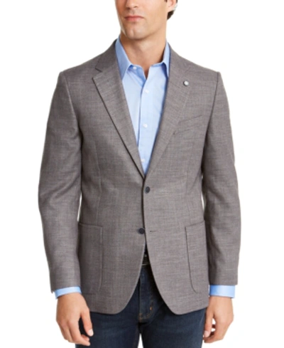 Nautica Men's Modern-fit Active Stretch Woven Solid Sport Coat In Brown