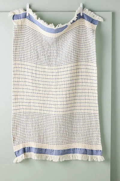 Anthropologie Peyton Dish Towel By  In Blue Size Dishtowel