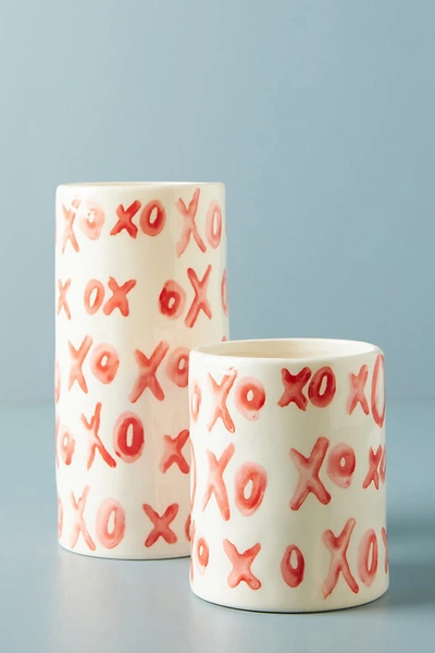 Anthropologie Xo Vase By  In Red Size S