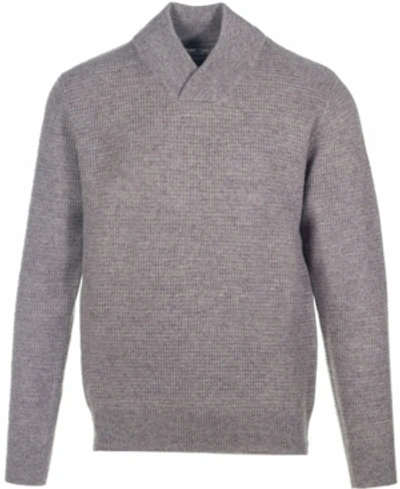Schott Men's Wool Blend V-neck Sweater In Gray