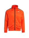 Kappa Men's 222 Banda Track Jacket In Orange Flame Silver