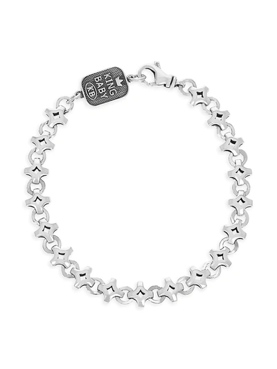 King Baby Studio Diamond-link Sterling Silver Bracelet