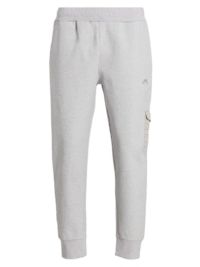 A-cold-wall* Logo Embroidered Cotton Sweatpants In Grey