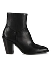 RAG & BONE AXEL SQUARE-TOE LEATHER ANKLE BOOTS,400013558670