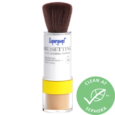 SUPERGOOP ! 100% MINERAL (RE)SETTING POWDER SPF 35 MEDIUM 0.15 OZ/ 4.25 G,2421626