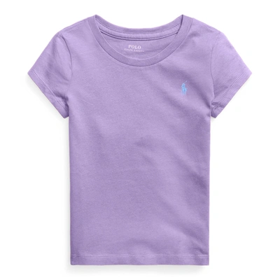 Polo Ralph Lauren Cotton Jersey Tee In Hampton Purple