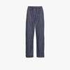 Derek Rose Braemar Checked Lounge Trousers In Blue