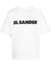 Jil Sander Logo T-shirt By . The Brand Presents A Minimalist Style That Is Appreciated Wor In White