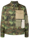 PALM ANGELS CAMOUFLAGE PATCH POCKET JACKET