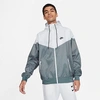 Nike Sportswear Windrunner Jacket In Smoke Grey/white