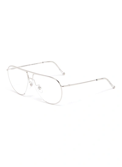 Super Numero 71' Aviator Optical Glasses In Metallic