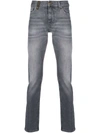 7 FOR ALL MANKIND LOW-RISE SLIM-FIT JEANS