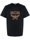 Mcm Mens Black Brand-print Crewneck Cotton-jersey T-shirt L In Black