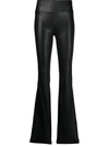 SPRWMN LEATHER BOOTCUT TROUSERS