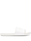 Maison Margiela Tabi-toe Logo-print Slides In White