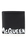 ALEXANDER MCQUEEN BI-FOLD WALLET GRAFFITI LOGO,602137 1NT6B 1070