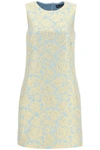 DOLCE & GABBANA LAME JACQUARD MINI DRESS,F6K0DT HJMLB S8351