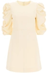 SEE BY CHLOÉ SHORT DRESS WITH GATHERED SLEEVES,CHS21SRO02012 27I