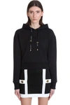 BALMAIN SWEATSHIRT IN BLACK COTTON,VF13792B010EAP