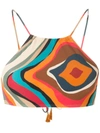 Lygia & Nanny Ilana Printed Bikini Top In Multicolour