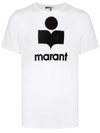 ISABEL MARANT LOGO PRINT LINEN T-SHIRT