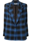 ALICE AND OLIVIA PLAID CHECK BLAZER