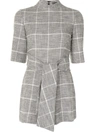 ALICE AND OLIVIA PLAID CHECK PLAYSUIT
