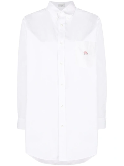 Etro Chest-patch Pocket Shirt In White