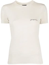 JACQUEMUS ROUND NECK LOGO-PRINT T-SHIRT