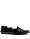 Tod's Gommino Patent Leather Driving Loafers In Black