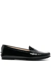 Tod's Gommino Patent Leather Driving Loafers In Blue