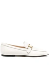 TOD'S T-LOGO ALMOND TOE LOAFERS