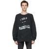 R13 BLACK 'I SOLD MY SOUL' OVERSIZED SWEATSHIRT